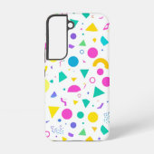 Coque Samsung Galaxy Playful Neon Memphis Geometric Retro Pattern (Verso)