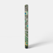 Coque Samsung Galaxy Plumage bleu Peacock (Côté gauche)