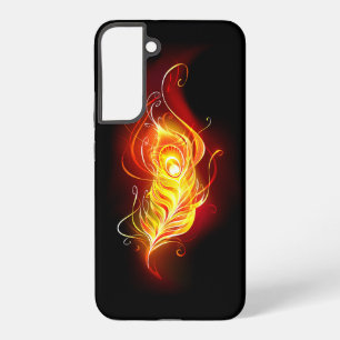 Coque Samsung Galaxy Plume de paon de feu