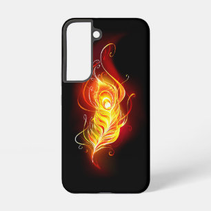 Coque Samsung Galaxy Plume de paon de feu