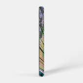 Coque Samsung Galaxy Plume de paon sur Turquoise (Côté droit)