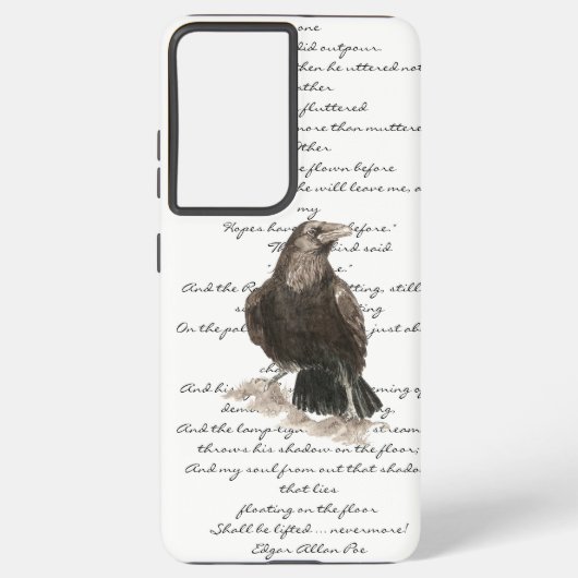 Coque Samsung Galaxy Poème Halloween Edgen Allen Poe Raven (Verso)