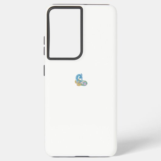 Coque Samsung Galaxy Point, Sherpa Blue, Design de sable doré (Verso)