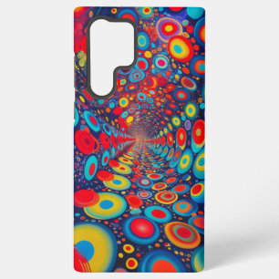 Coque Samsung Galaxy Points Cosmiques Liquides Vibrants Art Espace Abst
