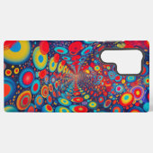 Coque Samsung Galaxy Points Cosmiques Liquides Vibrants Art Espace Abst (Verso Horizontal)