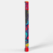 Coque Samsung Galaxy Points Cosmiques Liquides Vibrants Art Espace Abst (Côté droit)