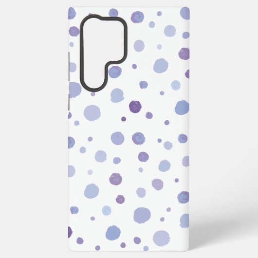 Coque Samsung Galaxy points noirs peints à la main (Verso)