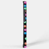 Coque Samsung Galaxy Points Pastel Printemps sur Noir (Côté droit)