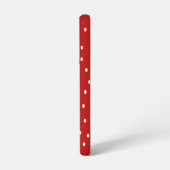 Coque Samsung Galaxy Points rouges et blancs classiques (Côté gauche)