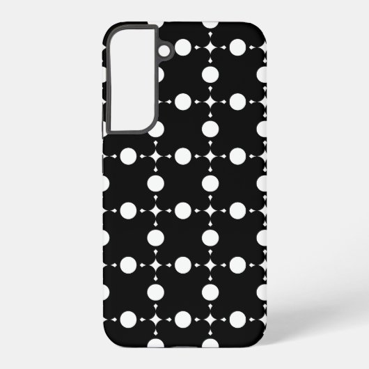Coque Samsung Galaxy Pois blancs, Motif à points Polka, points, pointil (Verso)
