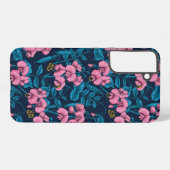 Coque Samsung Galaxy Pois doux et bourdons, rose et bleu (Verso Horizontal)