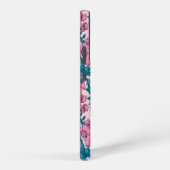 Coque Samsung Galaxy Pois doux et bourdons, rose et bleu (Côté droit)