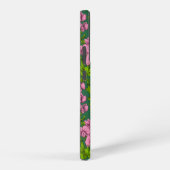 Coque Samsung Galaxy Pois doux et bourdons, vert et rose (Côté droit)