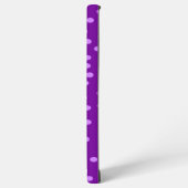 Coque Samsung Galaxy Pois violets (Côté gauche)