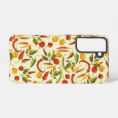 Coque Samsung Galaxy Poivrons chili vintages (Verso Horizontal)