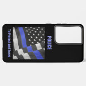 Coque Samsung Galaxy Police (Côté gauche)