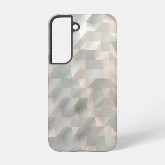 Coque Samsung Galaxy Polygones géométriques blancs Galaxy S22 Coque (Verso)