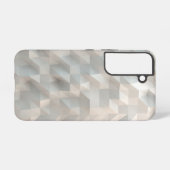 Coque Samsung Galaxy Polygones géométriques blancs Galaxy S22 Coque (Verso Horizontal)