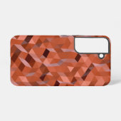 Coque Samsung Galaxy Polygons géométriques orange Galaxy S22 Coque (Verso Horizontal)