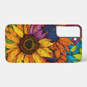 Coque Samsung Galaxy Pop Art Tournesol Splash (Verso Horizontal)