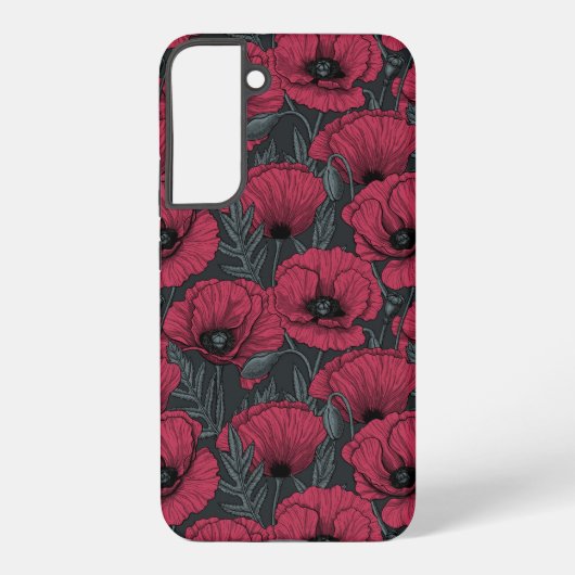 Coque Samsung Galaxy Poppies à Viva Magenta (Verso)