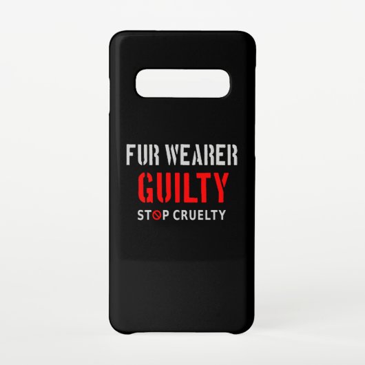 Coque Samsung Galaxy Porteur de fourrure coupable (Dos)