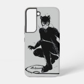 Coque Samsung Galaxy Pose à pinceau en encre Catwoman (Verso)