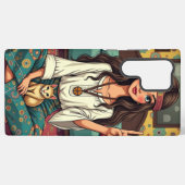 Coque Samsung Galaxy Poule Hippie (Verso Horizontal)