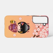 Coque Samsung Galaxy Poupée Sakura Kokeshi - Geisha Girl on Peach