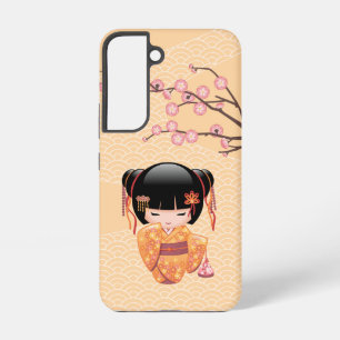 Coque Samsung Galaxy Poupée Ume Kokeshi - Japonaise Pêche Geisha Girl