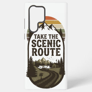 Coque Samsung Galaxy Prenez l'itinéraire vintage panoramique