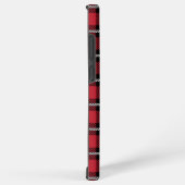 Coque Samsung Galaxy Preppy Red Grid Check Design (Côté droit)