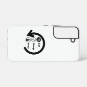 Coque Samsung Galaxy prière de sommeil manger répéter (Verso Horizontal)