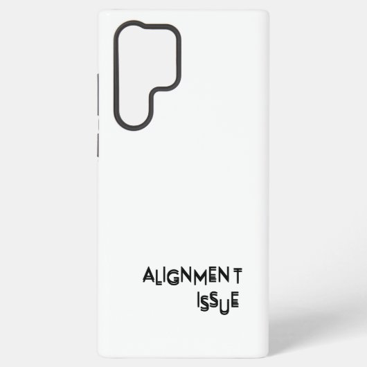 Coque Samsung Galaxy Problème d'alignement Professionnel  (Verso)