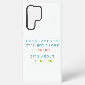 Coque Samsung Galaxy Programming Thinking Logic Code Developer Quote