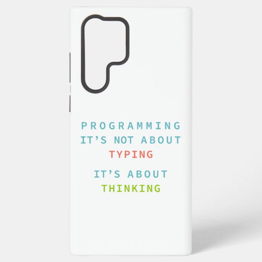 Coque Samsung Galaxy Programming Thinking Logic Code Developer Quote (Verso)