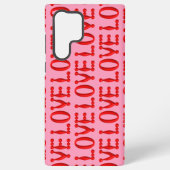 Coque Samsung Galaxy Puffy Red LOVE (Verso)