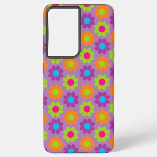 Coque Samsung Galaxy Puissance de fleurs personnalisable (Verso)