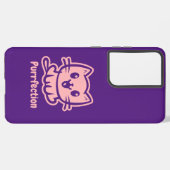 Coque Samsung Galaxy Purfection, Très Mignonne Chat Anime (Côté gauche)