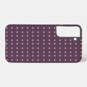 Coque Samsung Galaxy Purple and Pink Polka Dot Pattern (Verso Horizontal)