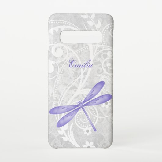 Coque Samsung Galaxy Purple dragonfly Personnaliser Samsung Galaxy Coqu (Dos)
