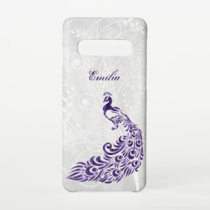 Coque Samsung Galaxy S10 Purple Peacock Personnalisé Samsung Galaxy Coque