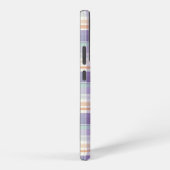 Coque Samsung Galaxy Purple Tartan Plaid Monogram Design (Côté droit)