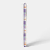 Coque Samsung Galaxy Purple Tartan Plaid Monogram Design (Côté gauche)