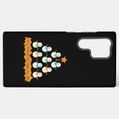 Coque Samsung Galaxy Pyramide des sapins de Noël faite de bonhommes de (Verso Horizontal)