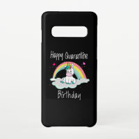Quarantine Anniversaire Unicorn arc-en-ciel