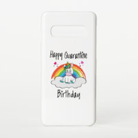 Quarantine Anniversaire Unicorn arc-en-ciel