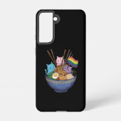 Coque Samsung Galaxy Rainbow Flag Cats Ramen Anime Mois Gay pride LGBT (Verso)