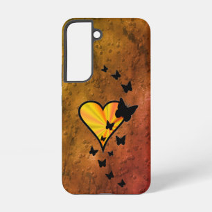 Coque Samsung Galaxy Rainbow heart and Butterfly