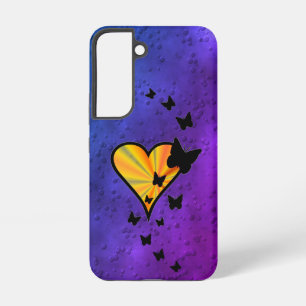 Coque Samsung Galaxy Rainbow heart and Butterfly